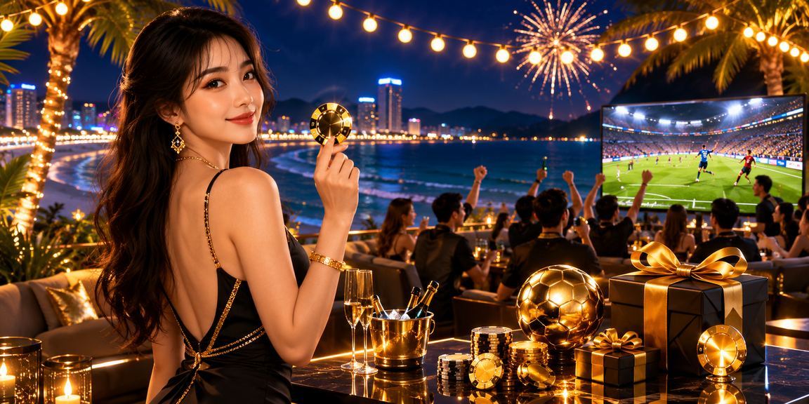 Bãi biển Đà Nẵng rực rỡ về đêm với không khí cá cược sôi động