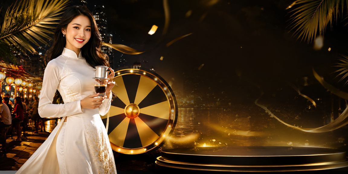 Phụ nữ mặc áo dài Hà Nội tham gia chương trình rút thăm trúng thưởng